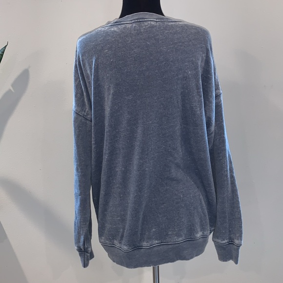 WILD FOX BURNOUT ROAD-TRIP “DRESS BLUE” size small oversized - Picture 4 of 6